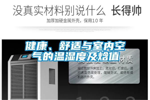 健康、舒適與室內空氣的溫濕度及焓值