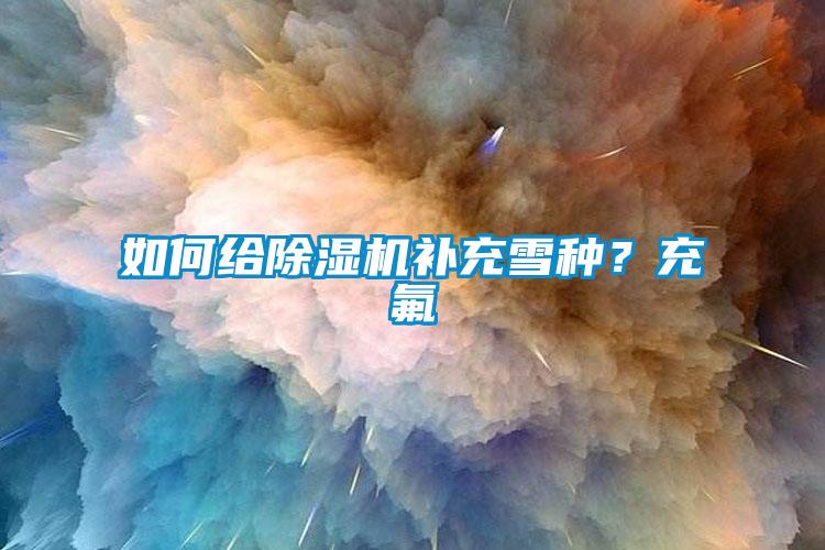 如何給除濕機(jī)補(bǔ)充雪種？充氟