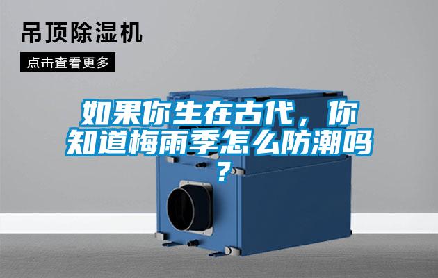 如果你生在古代，你知道梅雨季怎么防潮嗎？