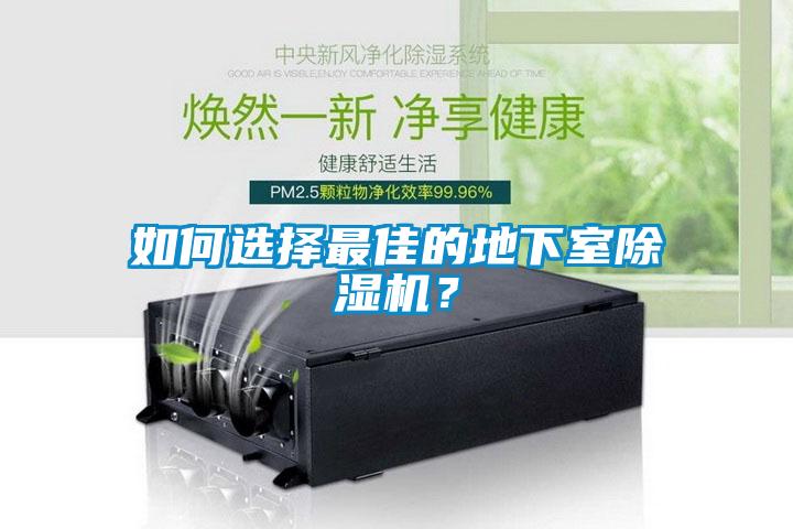 如何選擇最佳的地下室除濕機？