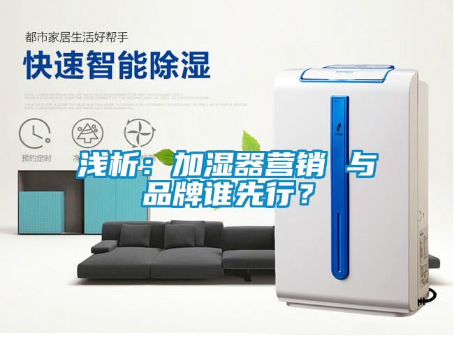 淺析：加濕器營銷 與品牌誰先行？