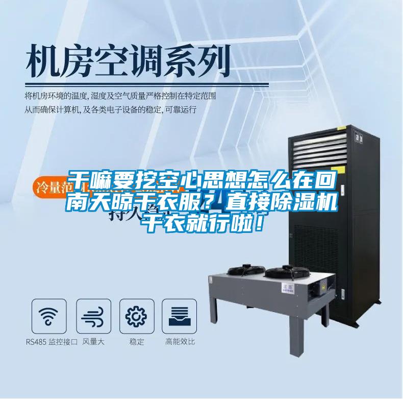 干嘛要挖空心思想怎么在回南天晾干衣服？直接除濕機(jī)干衣就行啦！