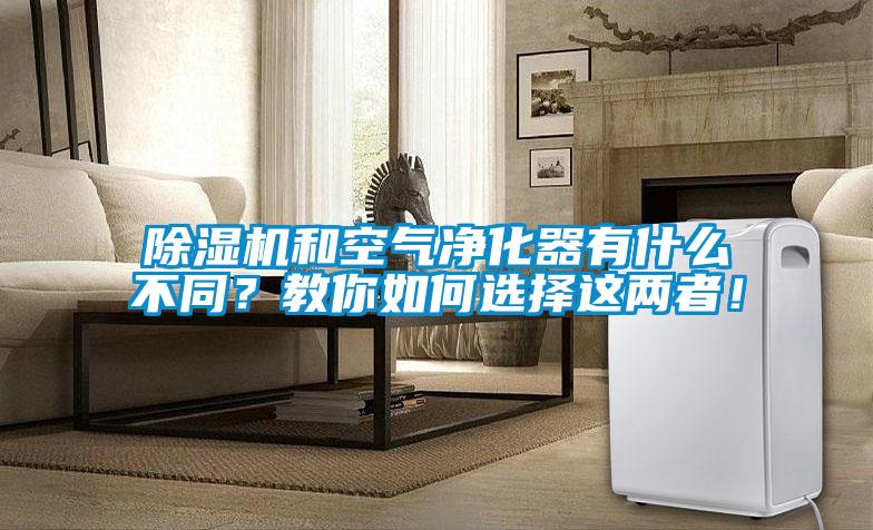 除濕機(jī)和空氣凈化器有什么不同？教你如何選擇這兩者！