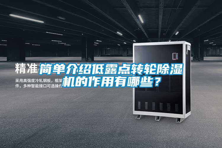 簡(jiǎn)單介紹低露點(diǎn)轉(zhuǎn)輪除濕機(jī)的作用有哪些？