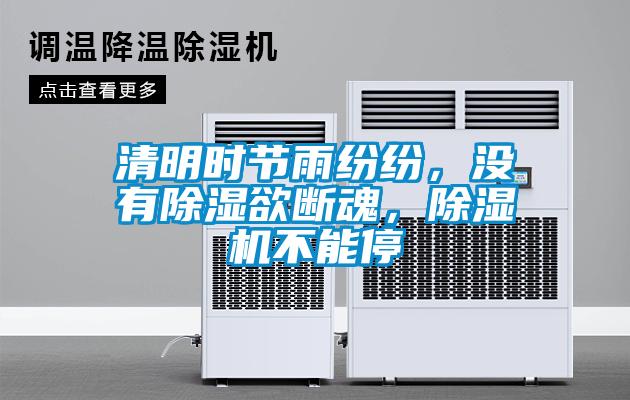 清明時(shí)節(jié)雨紛紛，沒(méi)有除濕欲斷魂，除濕機(jī)不能停