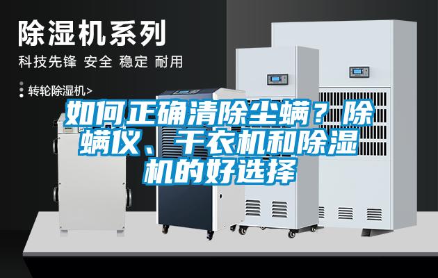 如何正確清除塵螨？除螨儀、干衣機和除濕機的好選擇