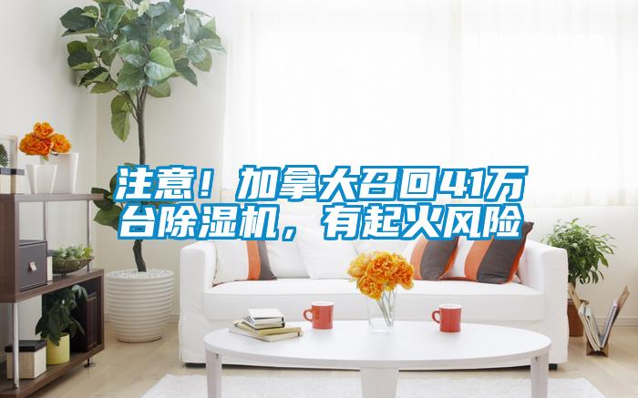 注意！加拿大召回41萬(wàn)臺(tái)除濕機(jī)，有起火風(fēng)險(xiǎn)