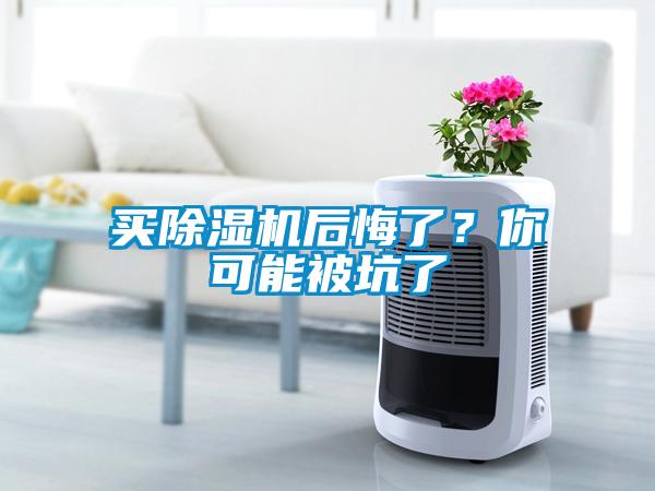 買除濕機后悔了？你可能被坑了