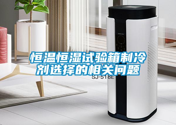 恒溫恒濕試驗(yàn)箱制冷劑選擇的相關(guān)問題