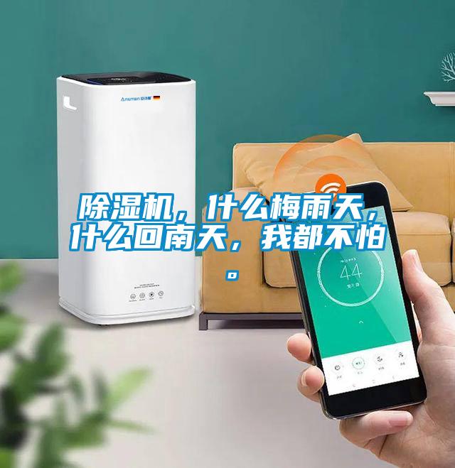 除濕機，什么梅雨天，什么回南天，我都不怕。