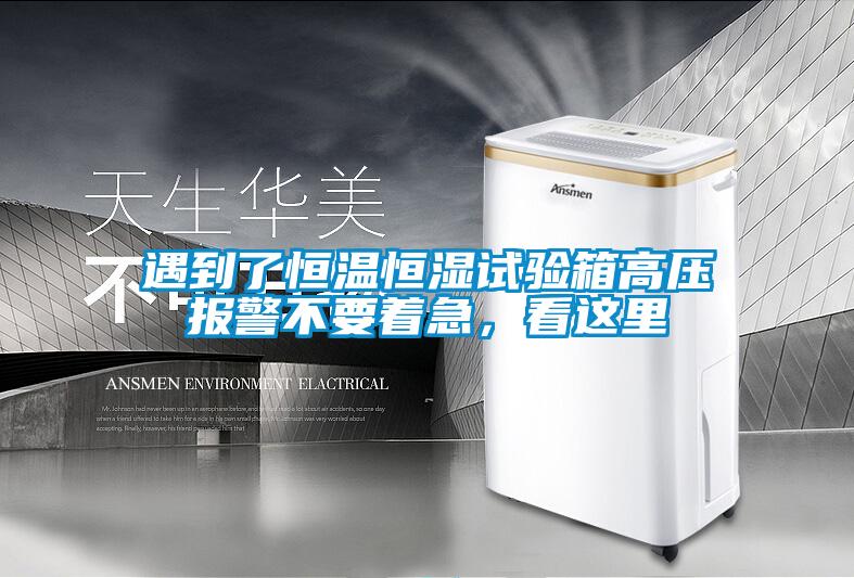 遇到了恒溫恒濕試驗(yàn)箱高壓報(bào)警不要著急，看這里