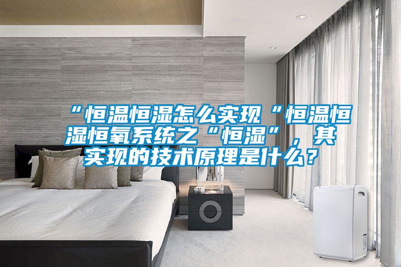 “恒溫恒濕怎么實(shí)現(xiàn)“恒溫恒濕恒氧系統(tǒng)之“恒濕”，其實(shí)現(xiàn)的技術(shù)原理是什么？