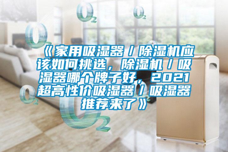 《家用吸濕器／除濕機(jī)應(yīng)該如何挑選，除濕機(jī)／吸濕器哪個(gè)牌子好，2021超高性價(jià)吸濕器／吸濕器推薦來了》