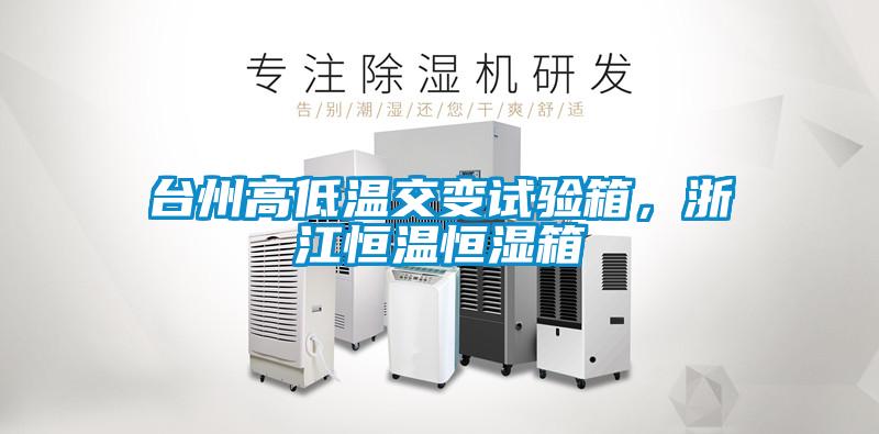 臺州高低溫交變試驗箱，浙江恒溫恒濕箱