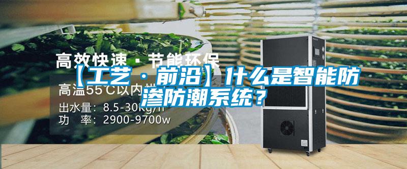 【工藝·前沿】什么是智能防滲防潮系統(tǒng)？