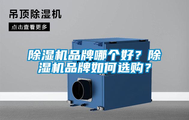 除濕機品牌哪個好？除濕機品牌如何選購？