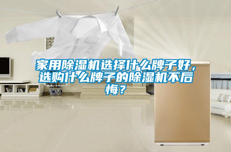 家用除濕機選擇什么牌子好，選購什么牌子的除濕機不后悔？
