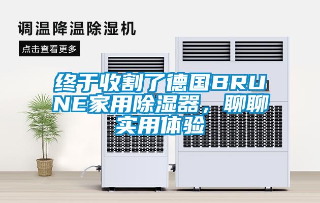 終于收割了德國BRUNE家用除濕器，聊聊實用體驗