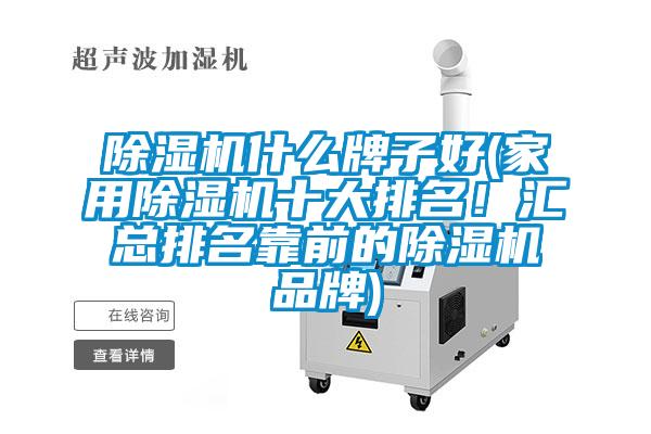 除濕機(jī)什么牌子好(家用除濕機(jī)十大排名！匯總排名靠前的除濕機(jī)品牌)