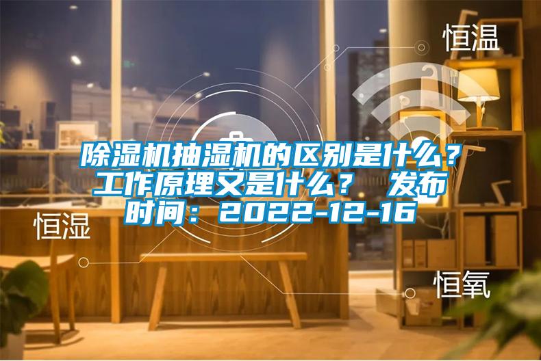 除濕機(jī)抽濕機(jī)的區(qū)別是什么？工作原理又是什么？ 發(fā)布時間：2022-12-16