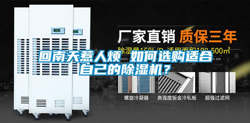 回南天惹人煩 如何選購(gòu)適合自己的除濕機(jī)？