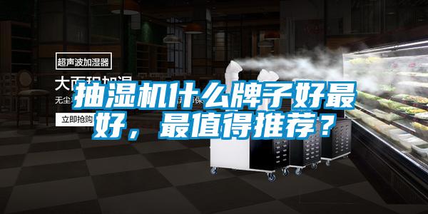 抽濕機(jī)什么牌子好最好，最值得推薦？