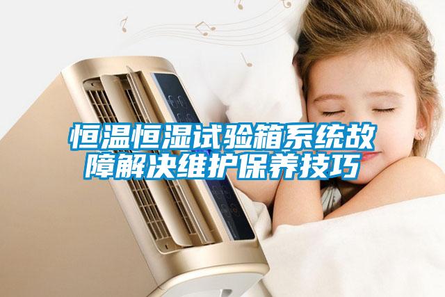 恒溫恒濕試驗箱系統(tǒng)故障解決維護(hù)保養(yǎng)技巧
