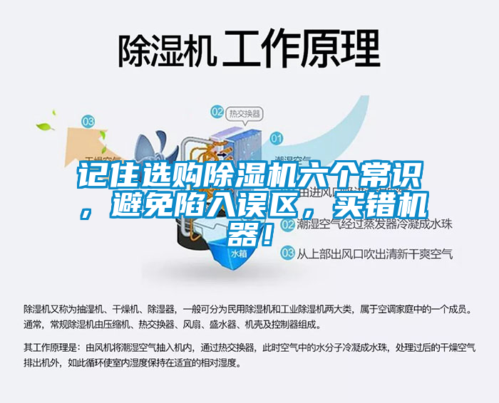 記住選購除濕機六個常識，避免陷入誤區(qū)，買錯機器！