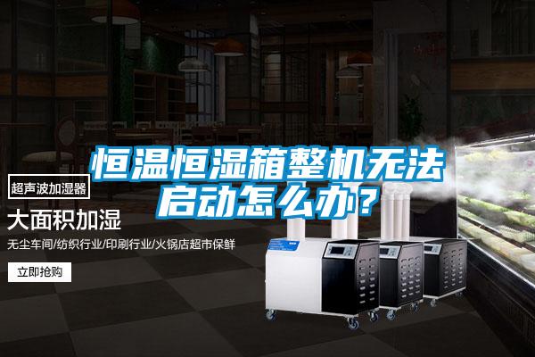 恒溫恒濕箱整機無法啟動怎么辦？