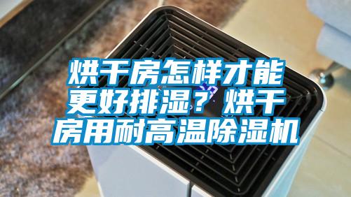 烘干房怎樣才能更好排濕？烘干房用耐高溫除濕機