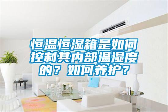 恒溫恒濕箱是如何控制其內(nèi)部溫濕度的？如何養(yǎng)護？