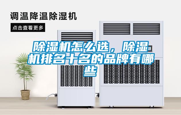 除濕機怎么選，除濕機排名十名的品牌有哪些