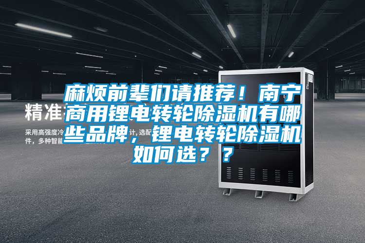 麻煩前輩們請(qǐng)推薦！南寧商用鋰電轉(zhuǎn)輪除濕機(jī)有哪些品牌，鋰電轉(zhuǎn)輪除濕機(jī)如何選？？