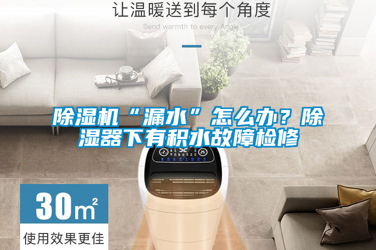 除濕機(jī)“漏水”怎么辦？除濕器下有積水故障檢修
