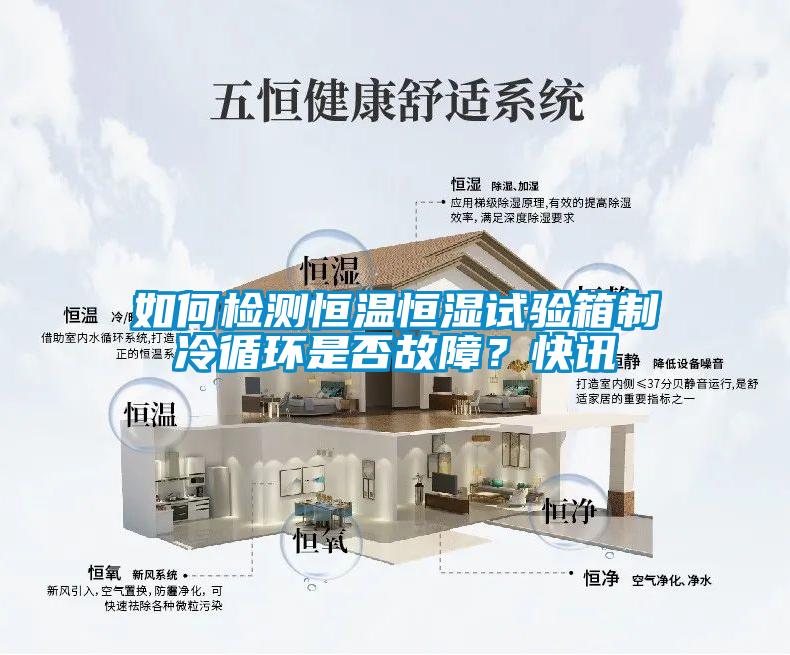 如何檢測(cè)恒溫恒濕試驗(yàn)箱制冷循環(huán)是否故障？快訊