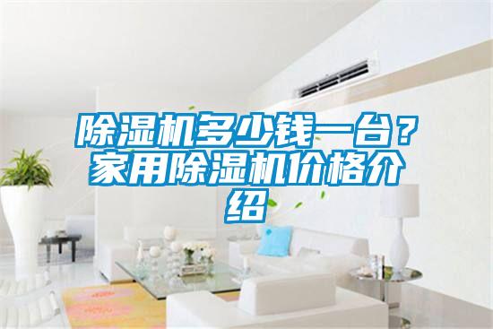 除濕機多少錢一臺？家用除濕機價格介紹