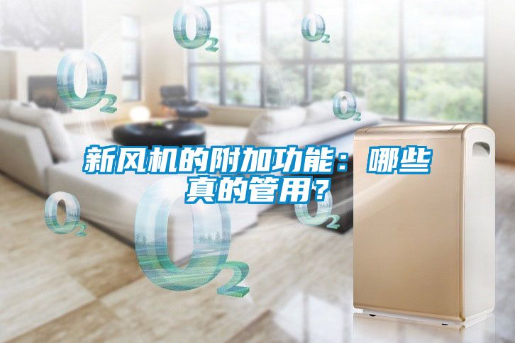 新風(fēng)機(jī)的附加功能：哪些真的管用？