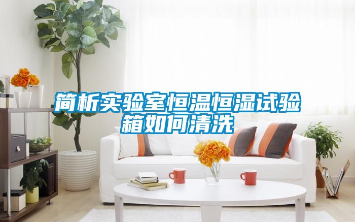 簡析實(shí)驗室恒溫恒濕試驗箱如何清洗