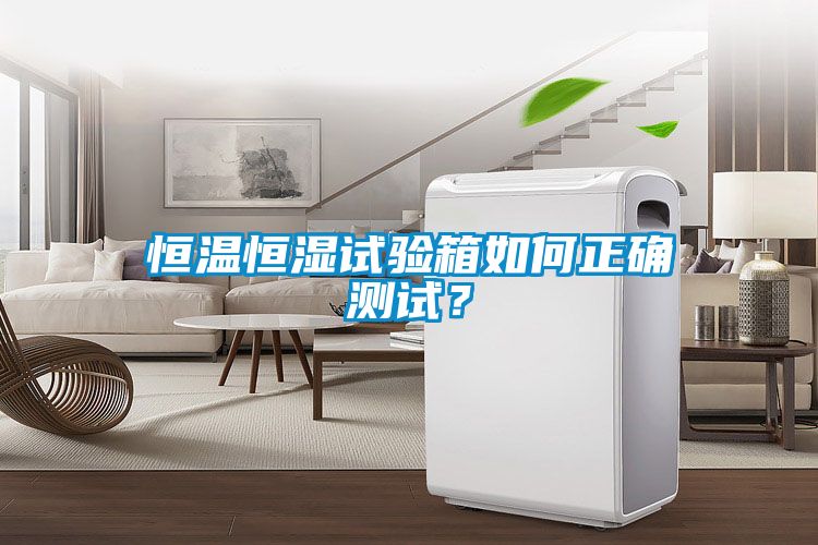 恒溫恒濕試驗箱如何正確測試？