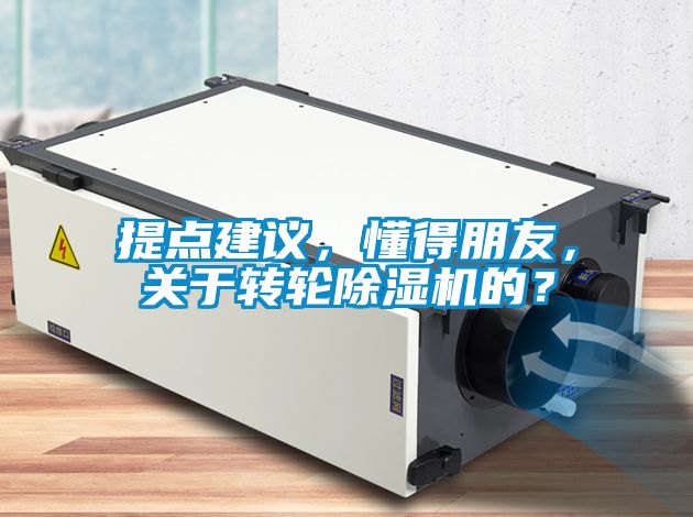 提點(diǎn)建議，懂得朋友，關(guān)于轉(zhuǎn)輪除濕機(jī)的？