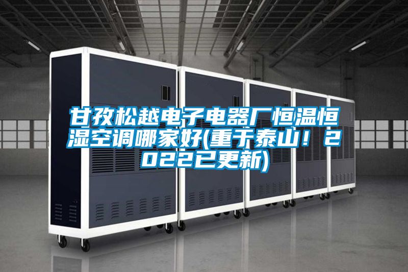 甘孜松越電子電器廠恒溫恒濕空調(diào)哪家好(重于泰山！2022已更新)