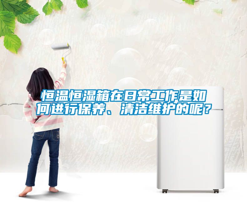 恒溫恒濕箱在日常工作是如何進行保養(yǎng)、清潔維護的呢？
