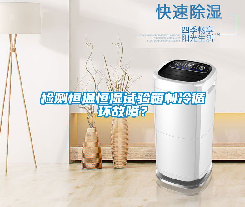 檢測恒溫恒濕試驗(yàn)箱制冷循環(huán)故障？