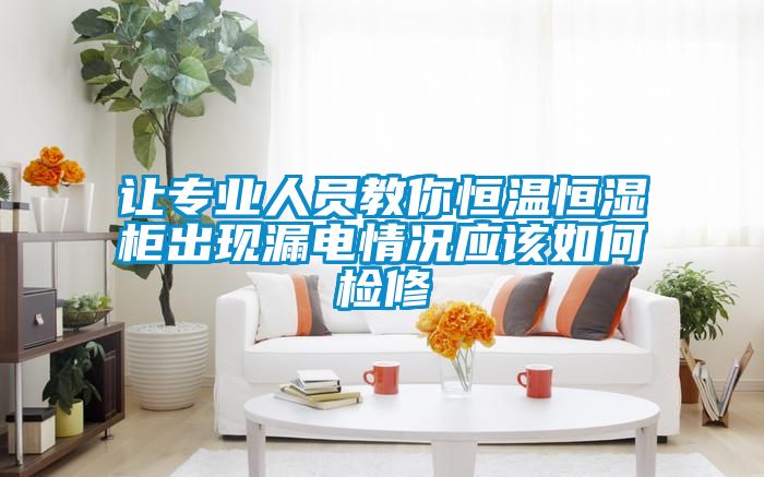 讓專業(yè)人員教你恒溫恒濕柜出現漏電情況應該如何檢修