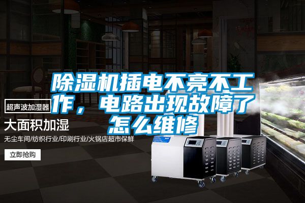 除濕機(jī)插電不亮不工作，電路出現(xiàn)故障了怎么維修