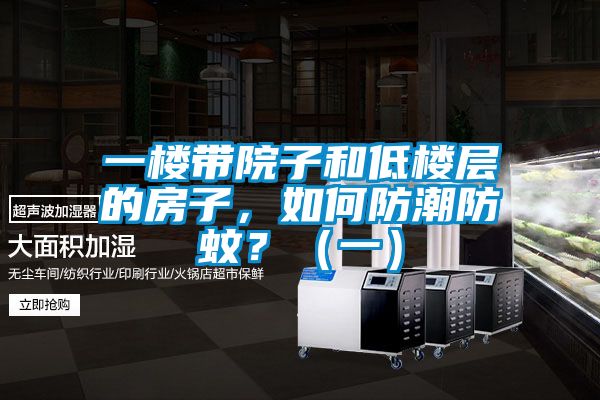 一樓帶院子和低樓層的房子，如何防潮防蚊？（一）