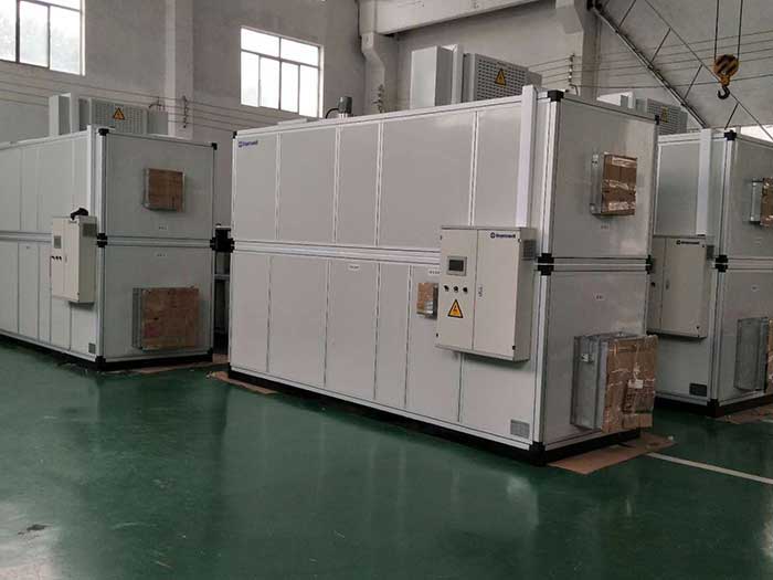濟(jì)南銘威化工鋰電池鈷酸鋰零下40℃露點(diǎn)，三臺全新風(fēng)轉(zhuǎn)輪除濕機(jī)組